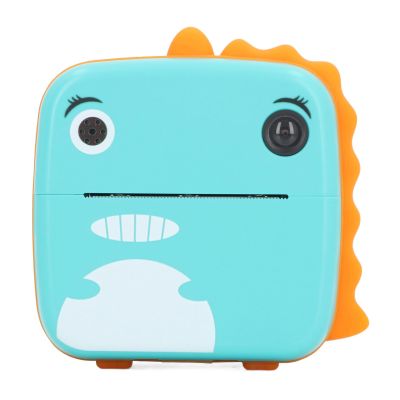 Toddler Digital Camera Toy,High Definition Lovely Cartoon Selfie Instant Print Camera for Children (Green)