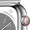 Apple Watch Series 8 [GPS + Cellular, 41mm] - Silver Stainless Steel Case with Silver Milanese Loop, One Size (Renewed) view 3