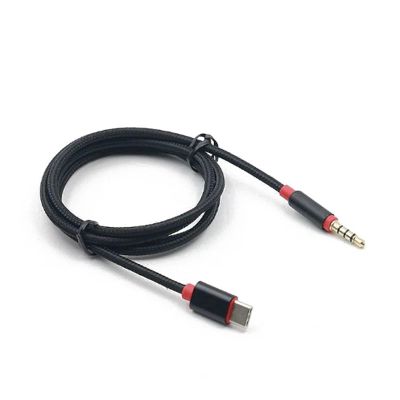 ACGTUY Type C to 3.5 Mm Cable Adapter Compatible with The USB C Type-c Jack Aux Cable Compatible with The Car(Black)