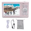 Luqeeg Digital Camera, 2.8 Inch + 1.4 Inch Dual Screen HD 1080 16x Zoom Pink Compact Travel Camera for Beginner view 1