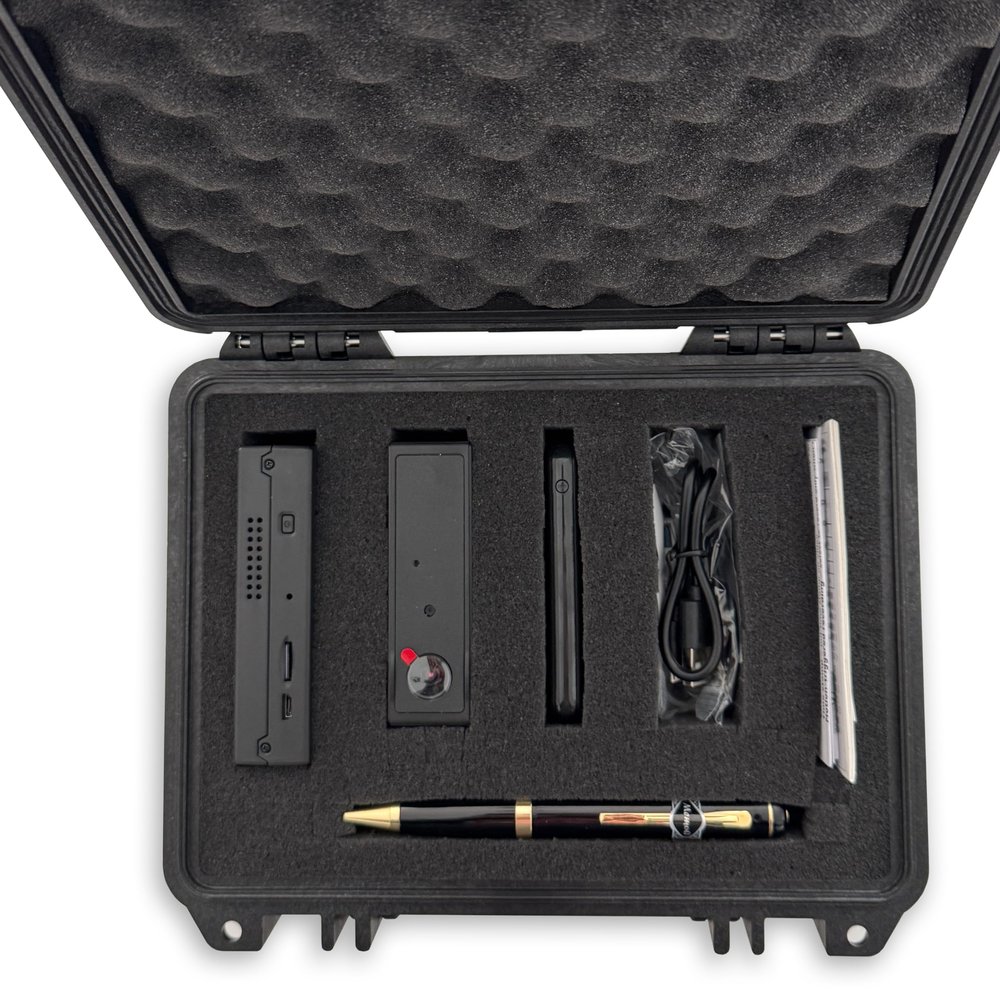 Tactical Video Kit  Professional Surveillance Equipment with 1080P HD Recording, Motion Detection, and Sound Activation