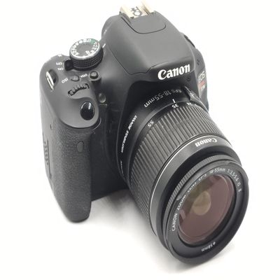 Canon EOS 600D (European EOS Rebel T3i) 18 MP CMOS Digital SLR Camera and DIGIC 4 Imaging with EF-S 18-55mm f/3.5-5.6 is Lens (Renewed)