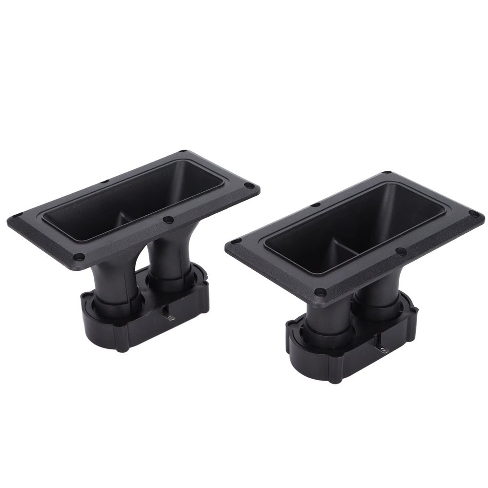Wide Dispersion Horn Tweeter, Dual Drive Ceramic Speaker for Professional DJ, Pro PA, Karaoke Speakers, Set of 2 Horns