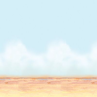 Party Central Pack of 6 Blue and Beige Desert Sky with Sand Photo Backdrop Wall Decors 30'