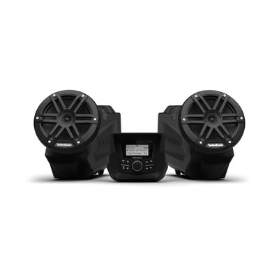 Rockford Fosgate RZR24XP-STG1 Audio Kit: PMX-1 Receiver, 2 Speaker, 100-Watt Front Audio System for Select 2024+ Polaris RZR XP Models