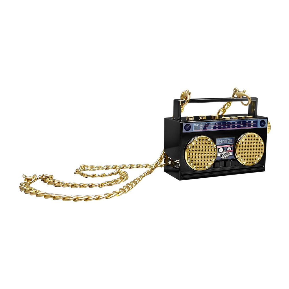 Portable Bluetooth Speakers, Retro Speakers Bluetooth Wireless Wearable Mini Bluetooth Boombox with 27 Neck Chain, FM Radio, On-Board Buttons, Dual 3W Peak Power Bluetooth Speaker for Home & Travel