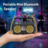 Portable Bluetooth Speakers, Retro Speakers Bluetooth Wireless Wearable Mini Bluetooth Boombox with 27 Neck Chain, FM Radio, On-Board Buttons, Dual 3W Peak Power Bluetooth Speaker for Home & Travel view 2