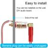 8Pcs 4MM Pin Banana Speaker Wire Cable Double Screw Locking Plugs Connectors, No Welding Required view 4