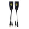 2 Pairs AHD CVI TVI CVBS Video Balun with Power Connector, BNC to RJ45 Network Transceiver view 4