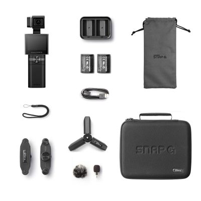 THINKWARE Gimbal Action Camera, Snap-G Plus Creator Prime Package, 4K60, 2-Inch LCD, Wi-Fi Streaming, Face ID Tracking