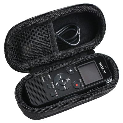 inDomit Hard Protective Travel Case Replacement, Compatible with Sony ICD-PX370 / 470 / UX570 / Compatible with EVIDA 128GB / Compatible with Aiworth 136GB Digital Voice Recorder,Black