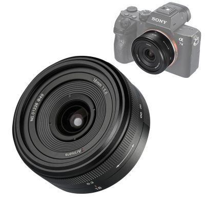 7artisans 18mm F5.6 Camera Lens Full Frame Ultra Wide Angle Lens Focus Prime Lens Compatible with E Mount Mirrorless Camera(Black)