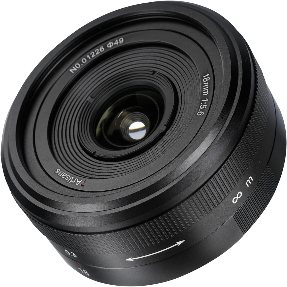 7artisans 18mm F5.6 Camera Lens Full Frame Ultra Wide Angle Lens Focus Prime Lens Compatible with Z Mount Mirrorless Camera(Black)