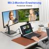 Surface Pro 11/10/9 Docking Station Adapter - 7-in-1 Surface Pro 11 Hub Accessories for Dual Monitor, with 4K HDMI, USB C Thunderbolt 4 (8K/40Gbps/100W PD), 2 USB 3.0, SD/TF Card Reader & 3.5mm Jack view 3