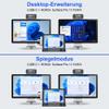 Surface Pro 11/10/9 Docking Station Adapter - 7-in-1 Surface Pro 11 Hub Accessories for Dual Monitor, with 4K HDMI, USB C Thunderbolt 4 (8K/40Gbps/100W PD), 2 USB 3.0, SD/TF Card Reader & 3.5mm Jack view 4