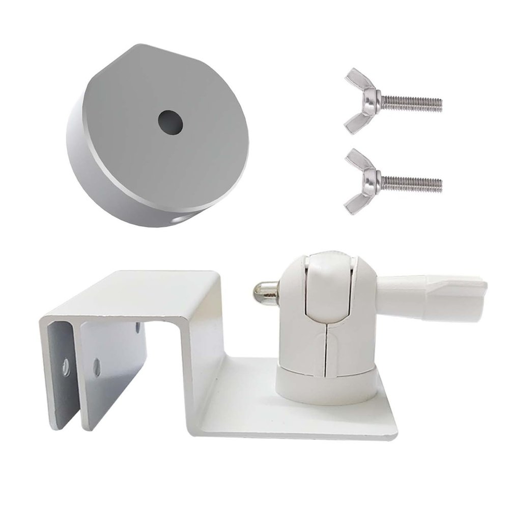 Gutter Mount for Mini Dish, Seamless Fit, Flexible Angle Adjustments, Quick and Easy Installation, Aluminum Alloy Adapter with Adjustable Panels, Compatibility for Mini Dish