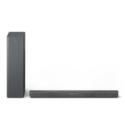 Philips B6309 2.1 Channel Soundbar with Wireless Subwoofer - Bluetooth, HDMI eARC, Dolby Atmos, DTS Virtual:X, 320W Max Power, Dark Grey
