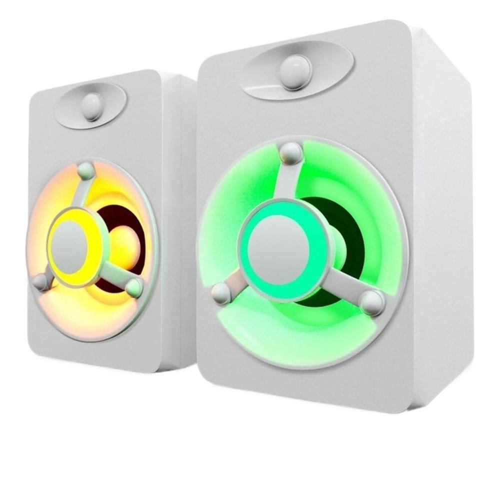 HIONJIN Computer Audio Desktop Mini Wired Small Speaker Laptop Small Home Multimedia Active Impact Speaker(E)