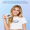 Digital Camera, 44MP FHD 1080P Digital Point and Shoot Camera with Anti Shake, Smile Capture 16X Zoom, Compact Small Camera for Teens Girls Kids Adults(White) view 4