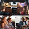 15.6 inch 4K Android.13 Car TV Headrest Monitor for Cars Back seat Rear Entertainment System, Support Phone Wireless Mirror Link Touch Screen,with WiFi/Bluetooth/HDMI/USB/Video Player (4G+64G(2*PCs)) view 3