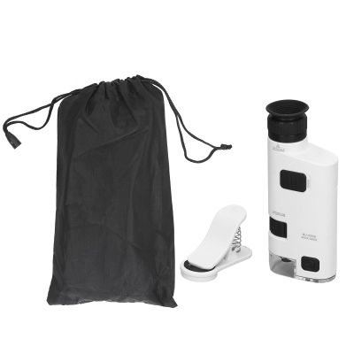 LED Cell Phone Microscope, LED Cell Phone Microscope, Universal Clip Type, Detachable 300X350X Illuminated Zoom the Bag