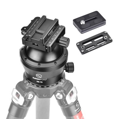 70mm Low Profile Tripod Ball Head,Ballhead for Hunting,Load 88.2lb(40KG), 2523