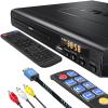 DVD Players for TV with HDMI, DVD Players That Play All Regions, Simple DVD Player for Elderly, CD Player for Home Stereo System, Included HDMI and RCA Cable, with Big Buttons Remote Control view 1