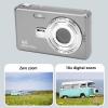 2.4 Inch Digital Camera, 4K 50MP Kids Camera, Point and Shoot Camera with 16X Digital Zoom, Compact Camera for Travel, Kids Teens (No Memory Card) view 3