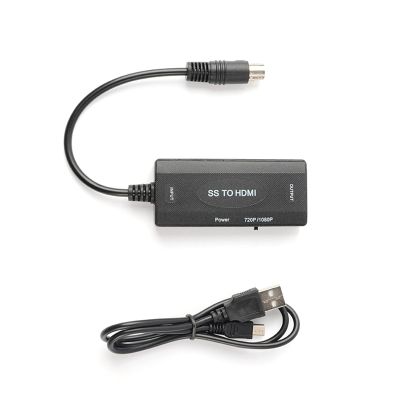 HDMI Adapter for Sega Saturn, Console Videl Converter, Resolution 1080P/720P, 16:9/4:3 Screen Support