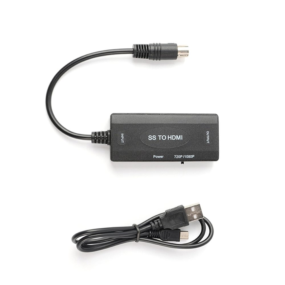 HDMI Adapter for Sega Saturn, Console Videl Converter, Resolution 1080P/720P, 16:9/4:3 Screen Support
