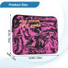 Custom Name Photo 13-14 Inch Concise Laptop Bag Briefcase Black and Peach Print Personalized Case Hard Cover with Zipper for Work Travel Latitude Laptop case view 3