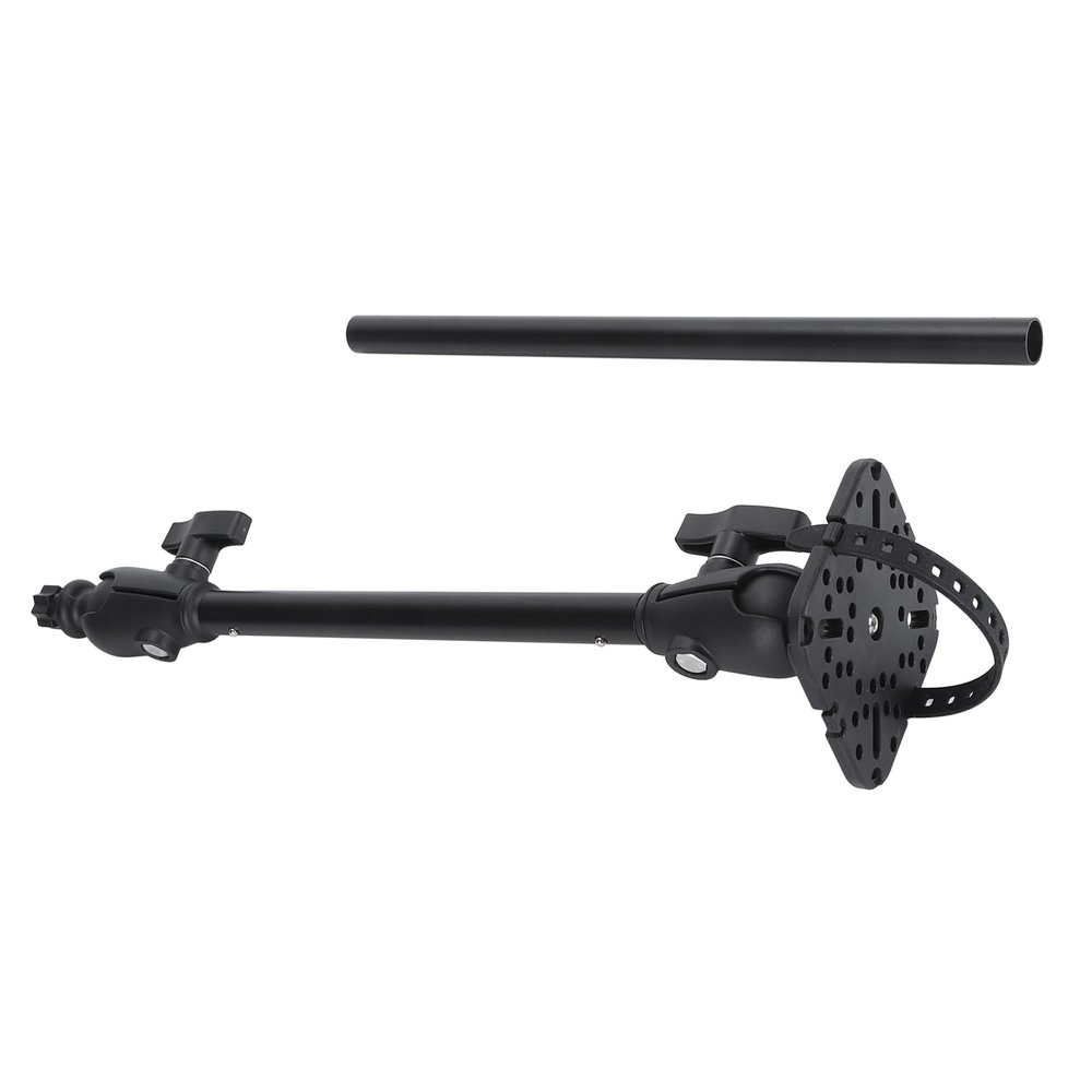 Fish Finder Bracket Dual 360 Rotation Ball Mount, Fish Finder Mount Base Plate with 18.7in 15.7in Long Arm Marine Electronic Mount Marine Electronic Mount for Humminbird Raymarine