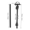 Fish Finder Bracket Dual 360 Rotation Ball Mount, Fish Finder Mount Base Plate with 18.7in 15.7in Long Arm Marine Electronic Mount Marine Electronic Mount for Humminbird Raymarine view 4