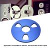 3 Hole Empty Tape Reel, 1/4 10.5 Inch Aluminum Alloy Take up Reel, Universal Opening Machine Part for Pioneer, Sound Tape Take up Reel, Heavy Duty & Long lasting (Blue) view 4
