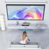 16:9 Projector Screen Pull Down Movies Screens, 4K HD 3D Ceiling Mount Portable Projection Screen for Indoor Movie Home Theater Office(72in/165cm) view 2