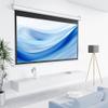 16:9 Projector Screen Pull Down Movies Screens, 4K HD 3D Ceiling Mount Portable Projection Screen for Indoor Movie Home Theater Office(72in/165cm) view 3