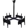 4 Sides Ceiling TV Mount Stand - Tv Wall Mount, for 32-65 Inch TVs 360 Rotating Frame, Adjustable Tilt & Swivel TV Telescopic TV Lift, Support 4 Screens Height Adjustment Roof Bracket view 3