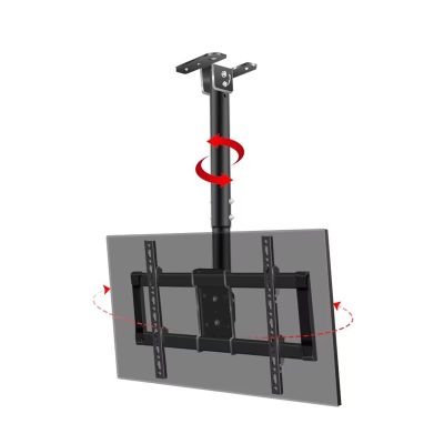 Adjustable Ceiling TV Mount Bracket, Monitor Bracket, TV Lift, Fits 37-85inch TVs, Max VESA 600x400mm, with Loading 176 Lbs