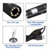 Lab Microscope Accessories 3in1 Adjustable 1600X 1080P 8 LED Digital Microscope Magnifier Electronic Stereo(USB 500X) view 4