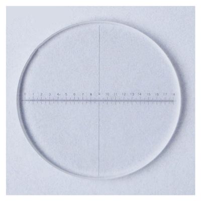 JOEBO Microscope Kit 0.1mm Eyepiece Optical Glass Calibration Slides Micrometer Microscope Lens Adapters(Diameter 20mm)
