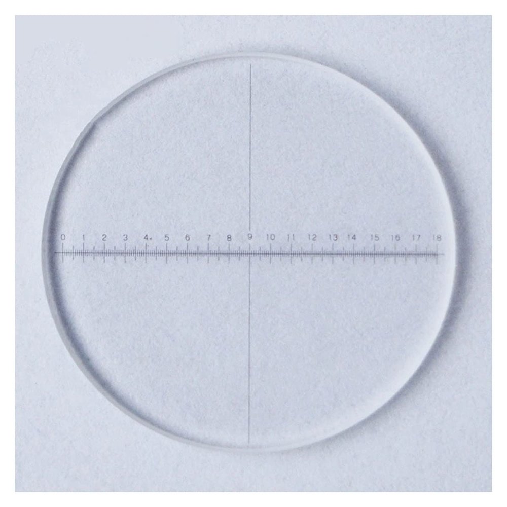 JOEBO Microscope Kit 0.1mm Eyepiece Optical Glass Calibration Slides Micrometer Microscope Lens Adapters(Diameter 20mm)