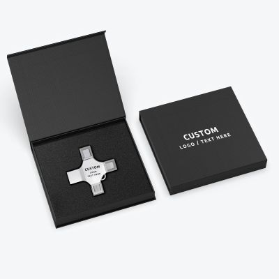 Personalized OTG USB Flash Drive, Custom 4-in-1 Multifunctional USB 3.0 Flash Drive, Ideal for Business Events, Corporate Gifts, Promotional Giveaways, Optional Custom Box Packaging (16GB,100PCS)