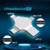 Personalized OTG USB Flash Drive, Custom 4-in-1 Multifunctional USB 3.0 Flash Drive, Ideal for Business Events, Corporate Gifts, Promotional Giveaways, Optional Custom Box Packaging (16GB,100PCS) view 3