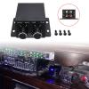 Car Amplifier Stereo Subwoofer Bass Control Knob Sub Gains Equalizers Regulator Frequency Controller Line Levels Adjust view 2