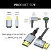 FeiYeup 2.1 Version 8K 60Hz Video Cord with 90 Degree Elbow Optional for Projector, Screen, Aluminum Shell for Long Time Use view 4