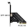 Sintech PCIe 4.0 x4 to Oculink,Oculink SFF-8611 to PCI-e Adapter Card with Low Profile Bracket for eGPU Dock Mimi Pc view 4