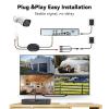 VORGUT Wired Security Camera System Outdoor, 4CH 5MP Lite AHD DVR with 500G Hard Drive, 4 x 3MP Wired CCTV Camera, Indoor/Outdoor Surveillance DVR Kit with Human Detection, Night Vision view 2