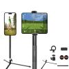 PrecisionMaster Golf Tripod - Heavy Duty Aluminum Base with iPad Pro Compatible, 52" Adjustable with Magnetic Mount, Golf Swing Analysis, Ideal for Golfers, Beginners view 1