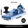 Putikeeg CW Telegraph Key - Heavy Duty Aluminum Alloy Classical Morse Code Key, Shortwave Radio Ham Send Telegram Practice Oscillator Straight Key (Blue) view 2