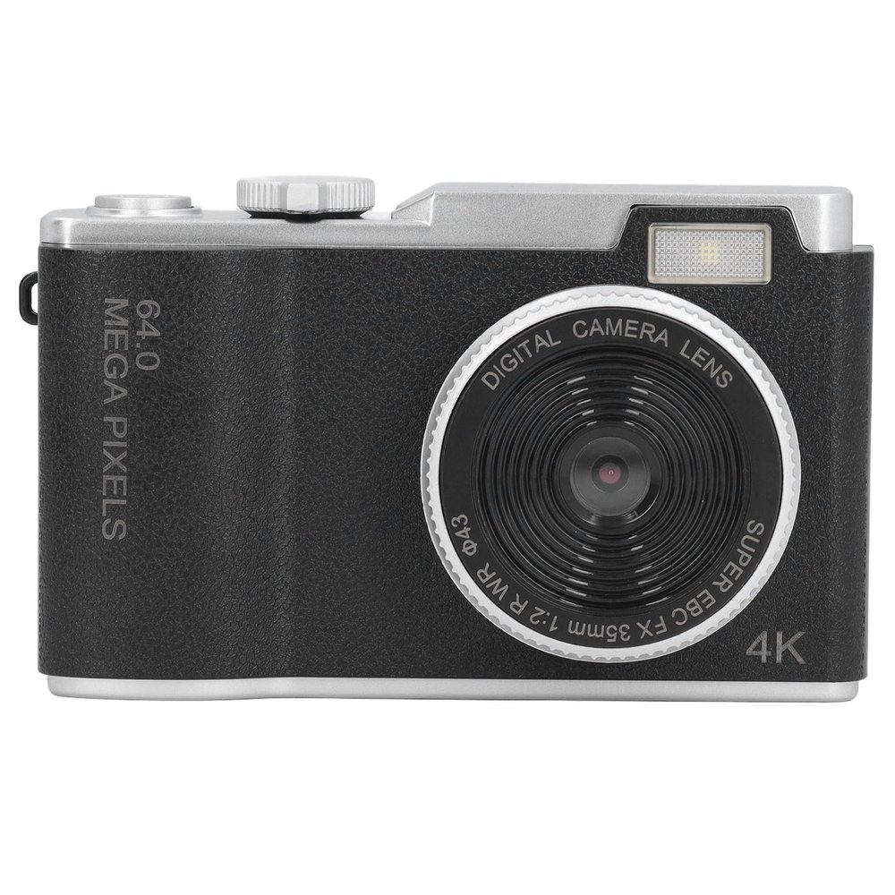 ZJchao 48MP 1080P Digital Camera with Autofocus, 16x Zoom, and 2.4 Inch Screen for Travel, Retro and Stylish Design, Top Mounted Dial, 5, 10 Seconds Selfie, Timestamp, Filters, Face and